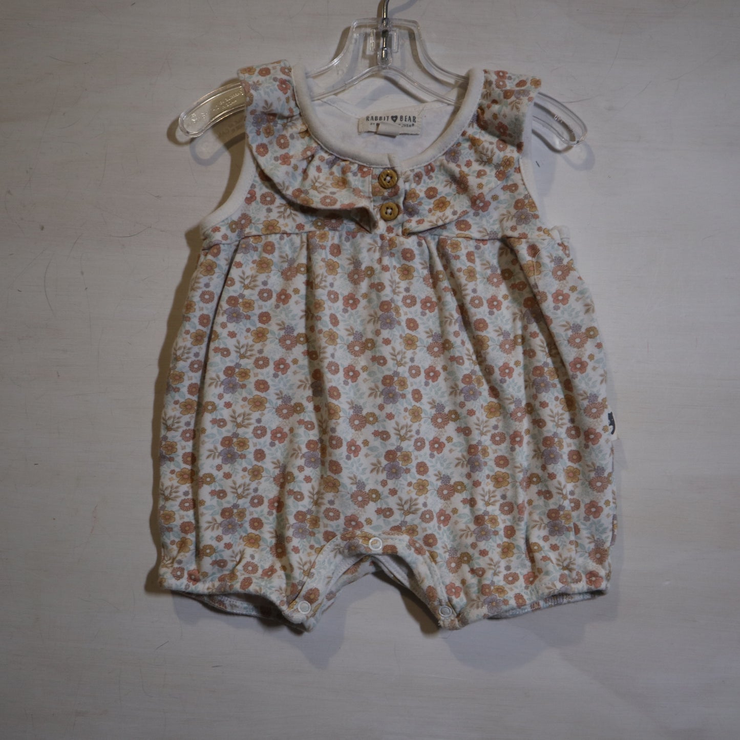 Rabbit + Bear - Romper (3-6M)